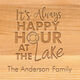 Happy Hour at the Lake Bar Small 10-inch Wood Bar Board Image 3 of 3